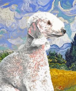 Bedlington Terrier Dog Diamond Painting