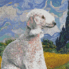 Bedlington Terrier Dog Diamond Paintings