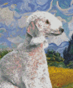 Bedlington Terrier Dog Diamond Paintings