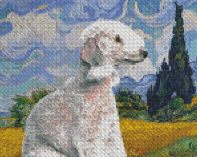 Bedlington Terrier Dog Diamond Paintings