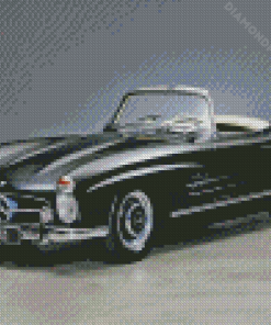 Black Mercedes SL 300 Diamond Paintings