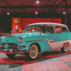 Blue 1956 Dodge Station Wagon Diamond Paintings