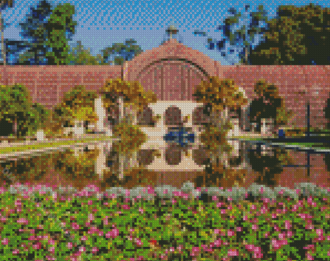 Botanical Building Coronado Island Diamond Paintings