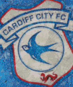 Cardiff City Football Logo Diamond Painting