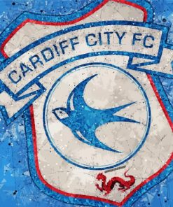 Cardiff City Football Logo Diamond Painting