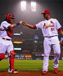 Cardinals Baseball Players Diamond Painting