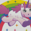 Cartoon Unicorn And Rainbow Diamond Paintings