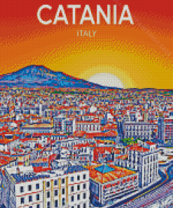 Catania Italy Poster Diamond Paintings