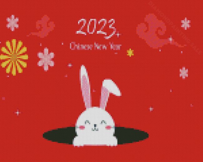 Chinese New Year Of The Rabbit Diamond Paintings