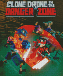 Clone Drone In The Danger Zone Video Game Diamond Paintings