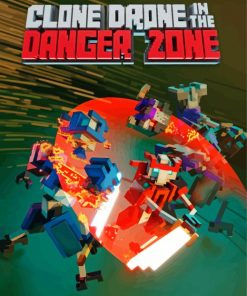 Clone Drone In The Danger Zone Video Game Diamond Painting