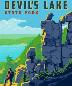 Devils State Park Poster Diamond Painting