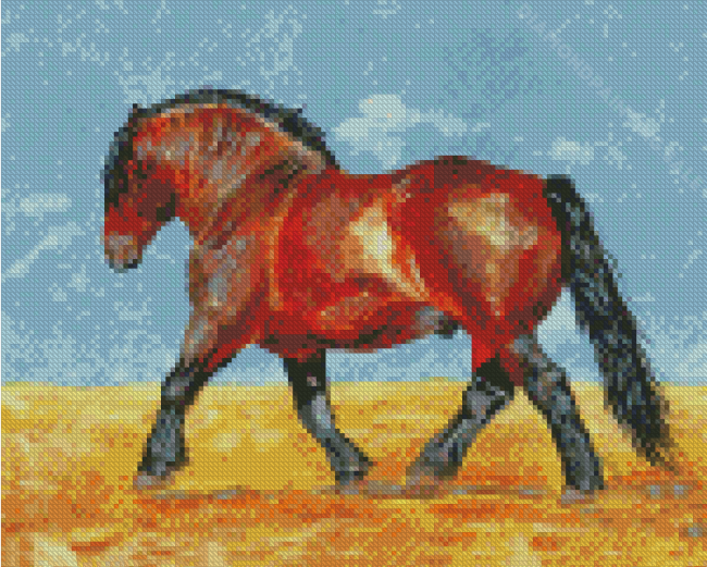 Draft Horse Art Diamond Paintings