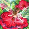 Fairy With Flowers Diamond Painting