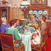 Family Dinner Harold Anderson Diamond Painting