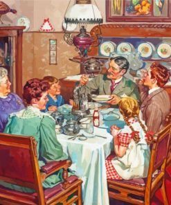 Family Dinner Harold Anderson Diamond Painting