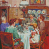 Family Dinner Harold Anderson Diamond Paintings