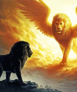 Fantasy Winged Lion Diamond Painting