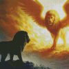 Fantasy Winged Lion Diamond Paintings