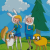 Fionna And Cake With Finn And Jake Diamond Paintings