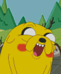 Funny Jake The Dog Adventure Time Diamond Paintings