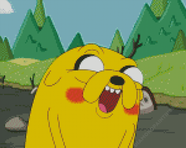 Funny Jake The Dog Adventure Time Diamond Paintings