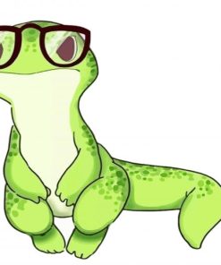Gecko With Glasses Diamond Painting