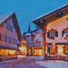 Germany Oberammergau In Snow Diamond Paintings