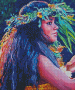 Hawaiian Lady Diamond Paintings