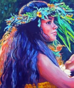 Hawaiian Lady Diamond Painting