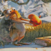 Ice Age Scrat Animated Movie Diamond Paintings