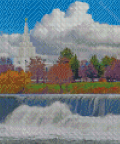 Idaho Falls Temple Diamond Painting