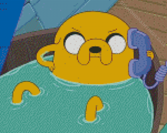 Jake The Dog Bathing Diamond Paintings