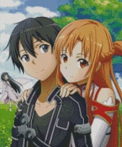 Kirito Asuna Diamond Painting