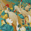 Lotus Cranes Birds Diamond Paintings