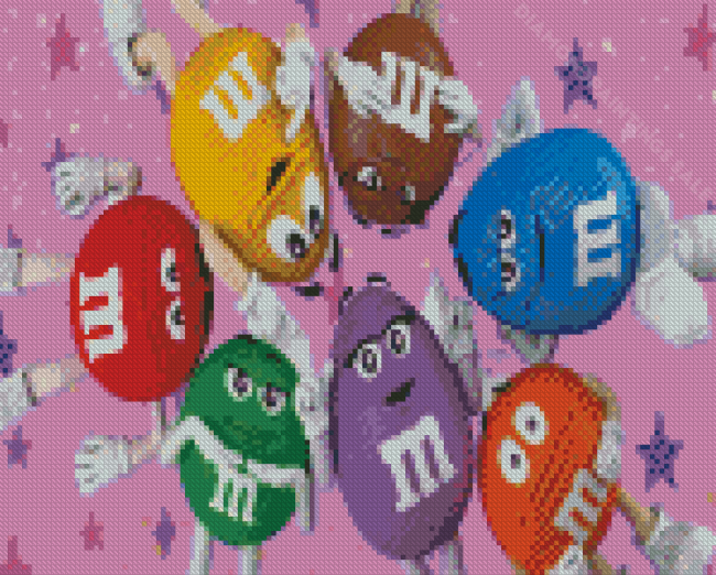 M And Ms Candies Diamond Paintings