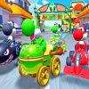 Mario Kart Dinosaurs Game Diamond Painting