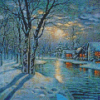 Moonlight Snowy River Diamond Paintings