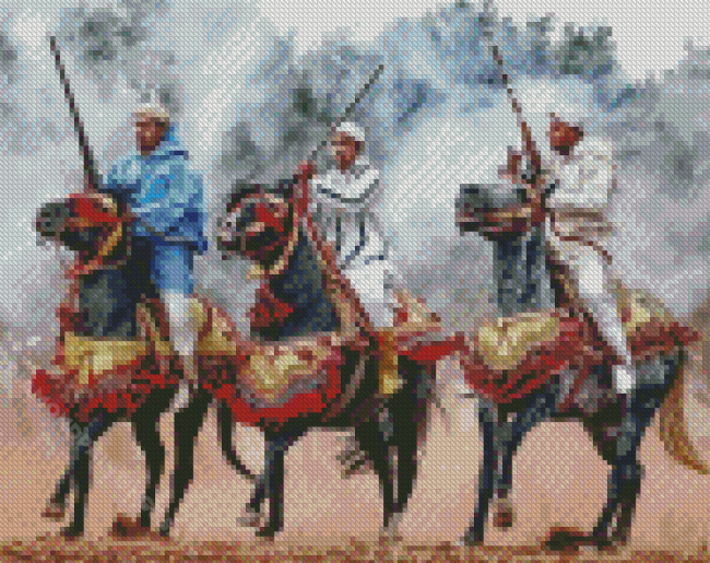 Moroccan Horse Show Diamond Paintings