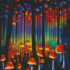 Mushroom Forest Diamond Paintings