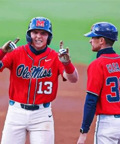 Ole Miss Rebels Baseball Team vs Arkansas Diamond Painting