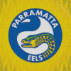 Parramatta Eels Rugby Logo Art Diamond Paintings