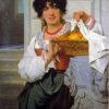 Cot Girl With Basket Of Oranges And Lemons Diamond Painting