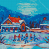 Pond Hockey Art Diamond Paintings