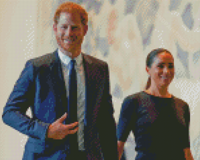 Prince Harry And Meghan Diamond Paintings