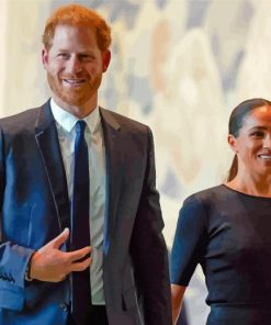 Prince Harry And Meghan Diamond Painting