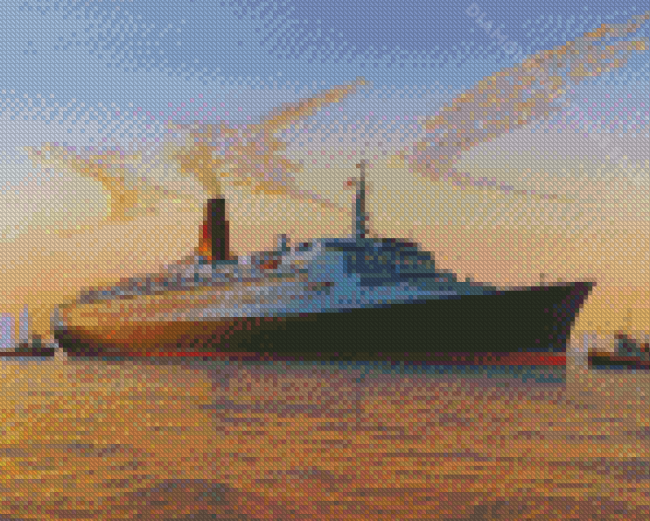 QE2 LinerShip Art Diamond Paintings