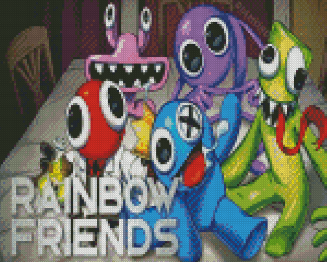 Rainbow Friends Animation Diamond Paintings