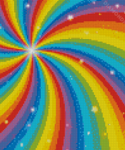 Rainbow Swirl Diamond Paintings