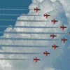 Red Arrows Fly Over The Military Base At Episkopi In Cyprus Diamond Paintings